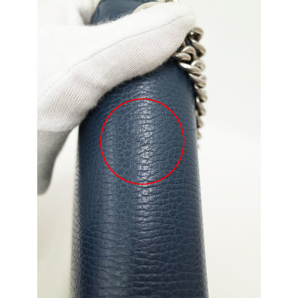 Gucci Dionysus Shoulder Bag Chain Navy Leather - Picture 6 of 8